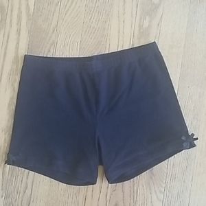 Children's Place black knit shorts.